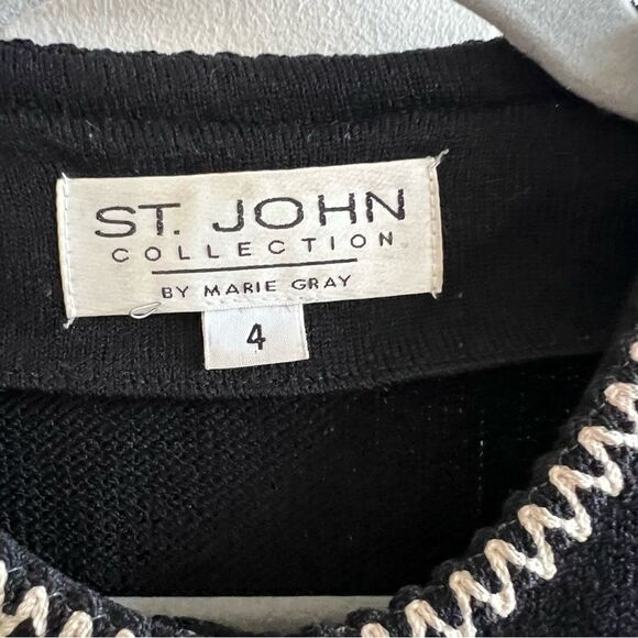 St. John Collection Santana Knit Black Blazer Jacket - Picture 10 of 10